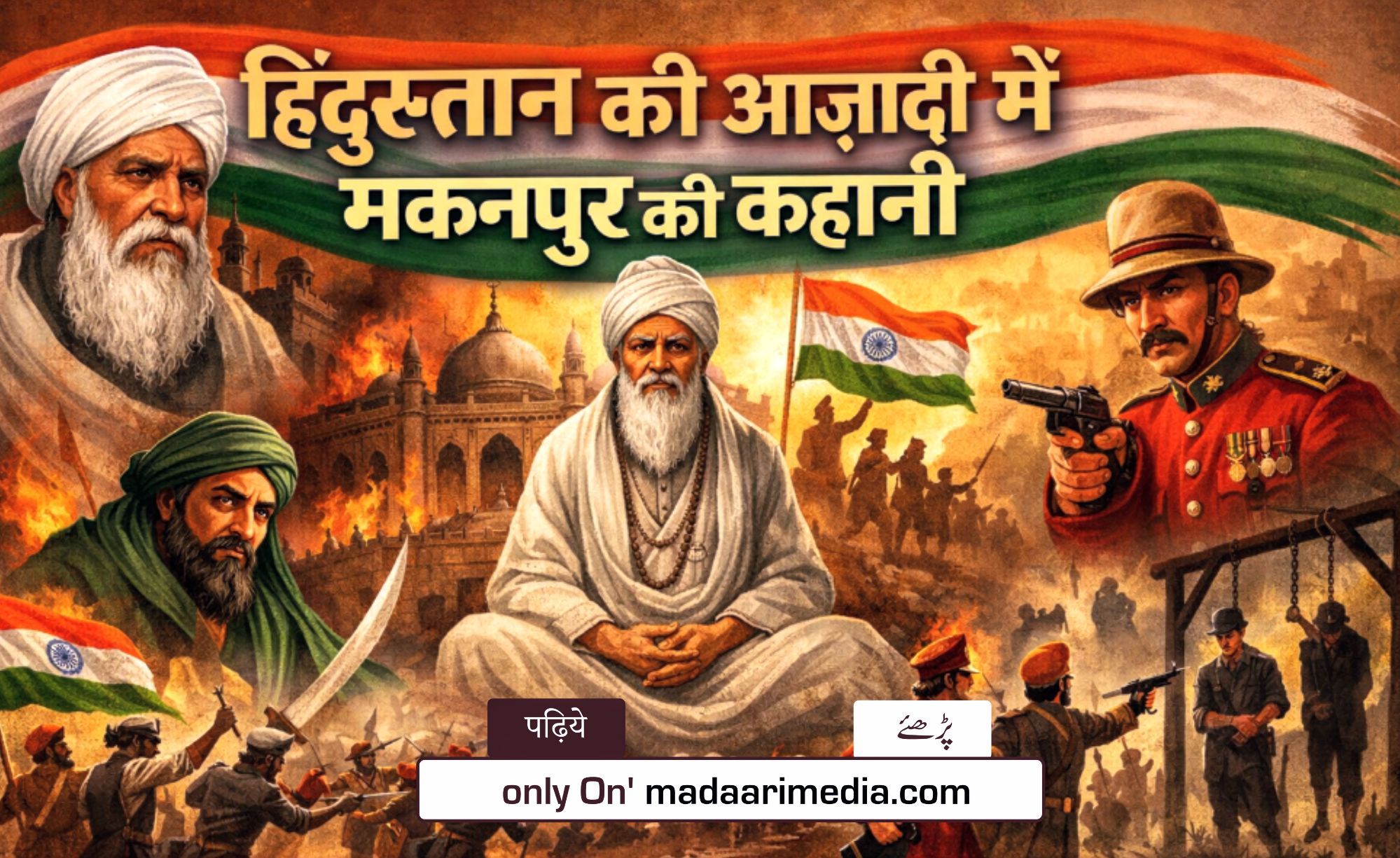 Role and participation of Madariya saints in Indian independence.