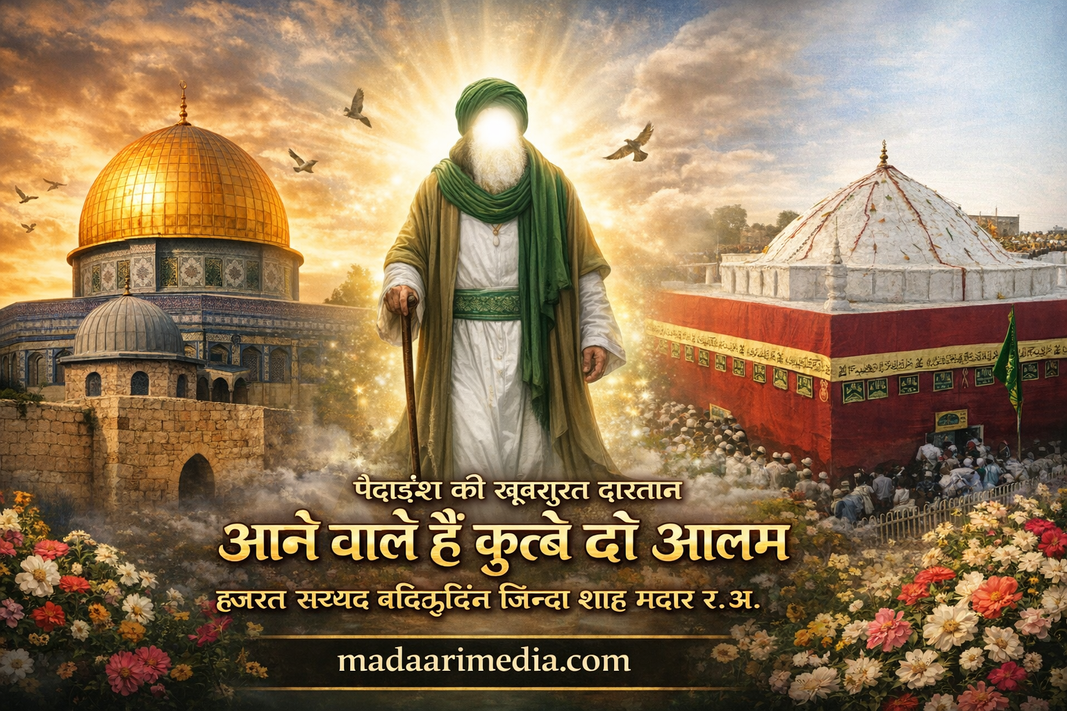 हज़ूर ज़िंदा शाह मदर की विलादत - हज़ूर ज़िंदा शाह मदर की विलादत कब हुई - हज़ूर मदर पाक की विलादत कहाँ हुई - ईद के दिन मदर पाक की विलादत